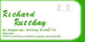 richard ruttkay business card